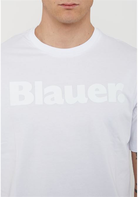 T-Shirt In Tono Bourn Bianco Ottico BLAUER | BOURN100