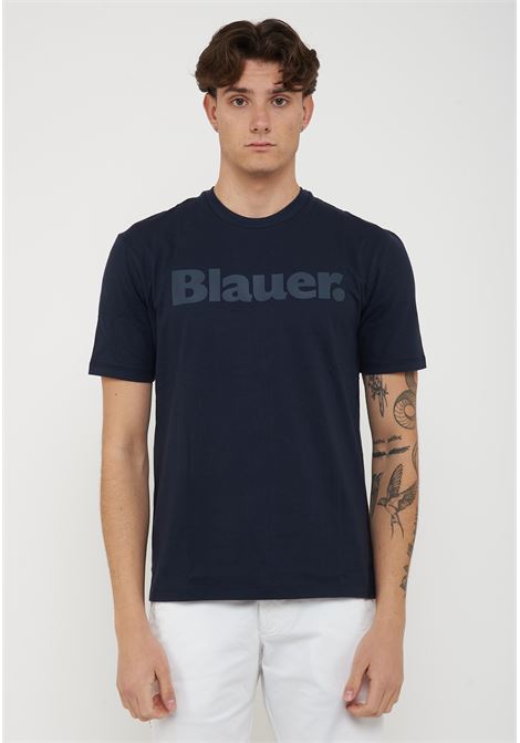 T-Shirt In Tono Bourn Blu BLAUER | BOURN888