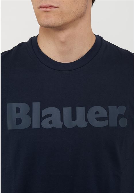 T-Shirt In Tono Bourn Blu BLAUER | BOURN888