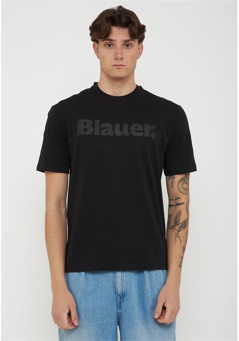 T-Shirt In Tono Nero BLAUER | BOURN999