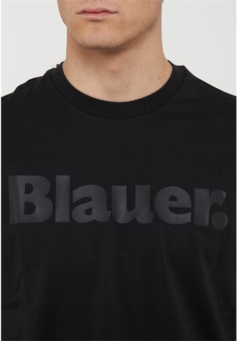 T-Shirt In Tono Nero BLAUER | BOURN999
