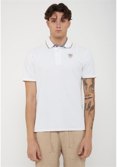 Polo In Piquet Damon Bianco Ottico BLAUER | DAMON100