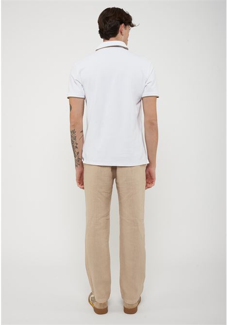 Polo In Piquet Damon Bianco Ottico BLAUER | DAMON100