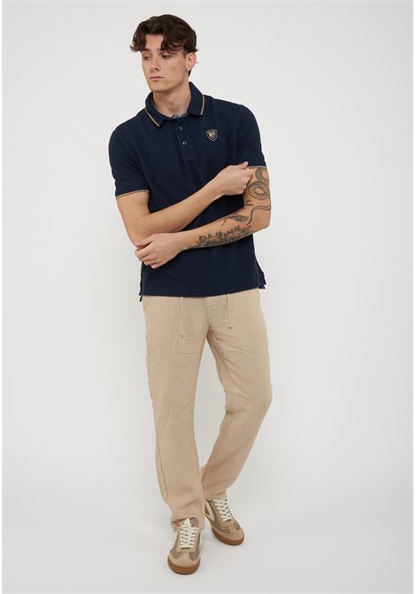 Polo In Piquet Damon Blu BLAUER | DAMON888