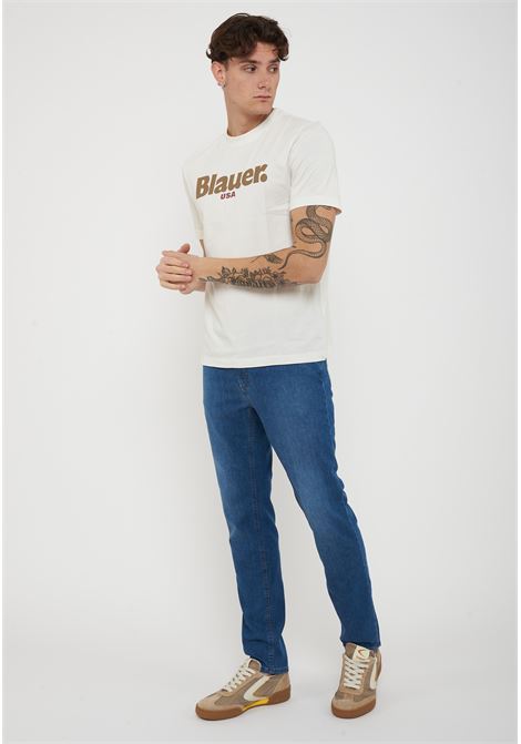 T-Shirt Ernst Bianco Neve BLAUER | ERNST102