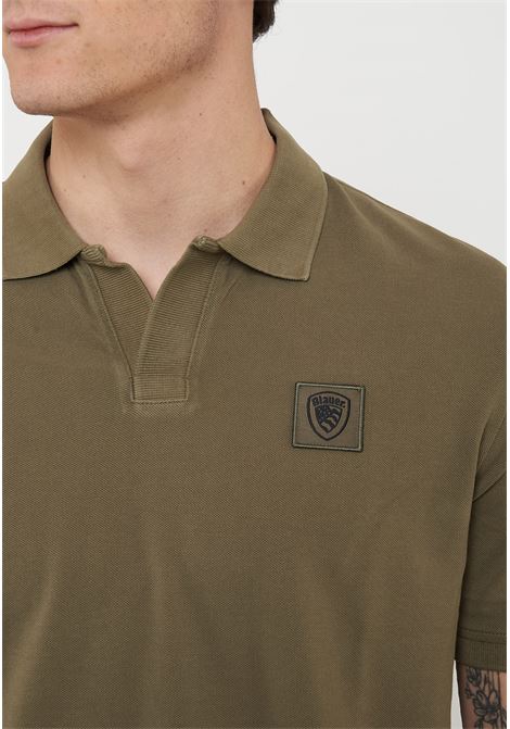 Polo In Piquet Havey Green BLAUER | HARVEY60H