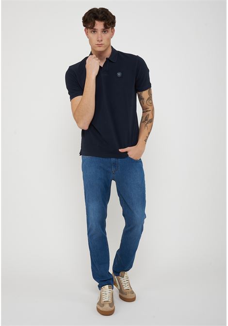 Polo In Piquet Havey Blu BLAUER | HARVEY888