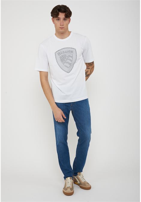 T-Shirt Hopkins Bianco Ottico BLAUER | HOPKINS100