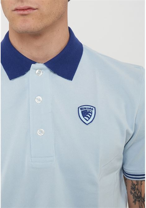 Polo in Piquet Oakland Light Blue BLAUER | OAKLAND80E