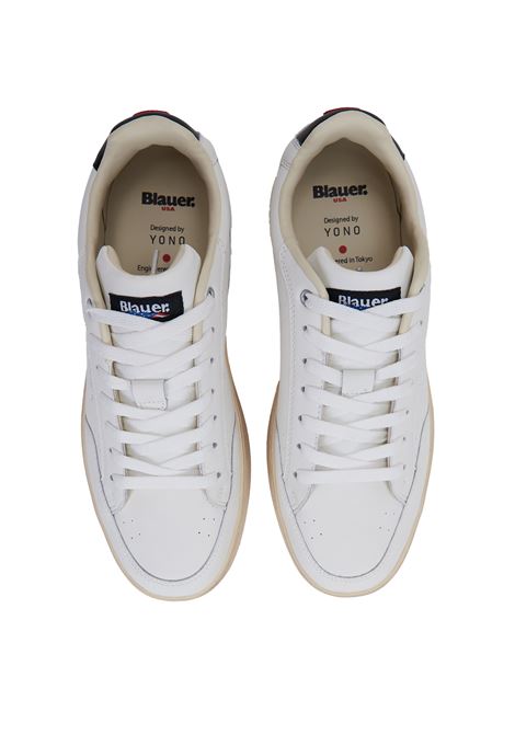 Scarpe Blauer Modello Queens BLAUER | QUEENS01WHITE/BEIGE