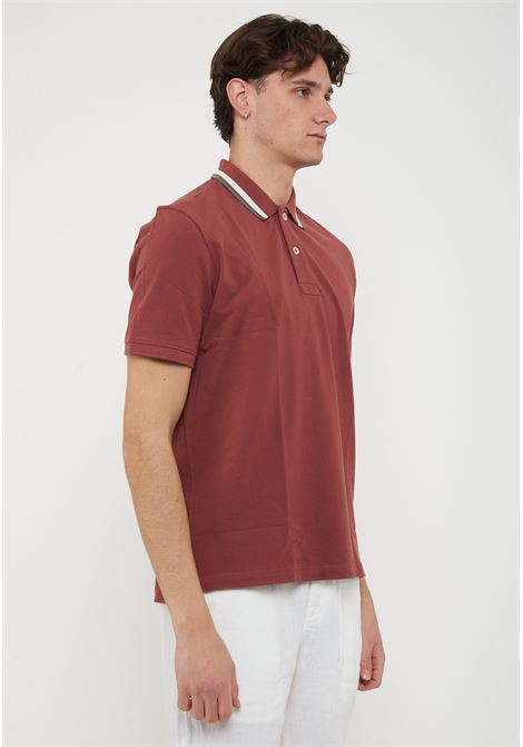 Polo Con Ricamo Sul Colletto Ransom Mattone Inglese BLAUER | RANSOM586