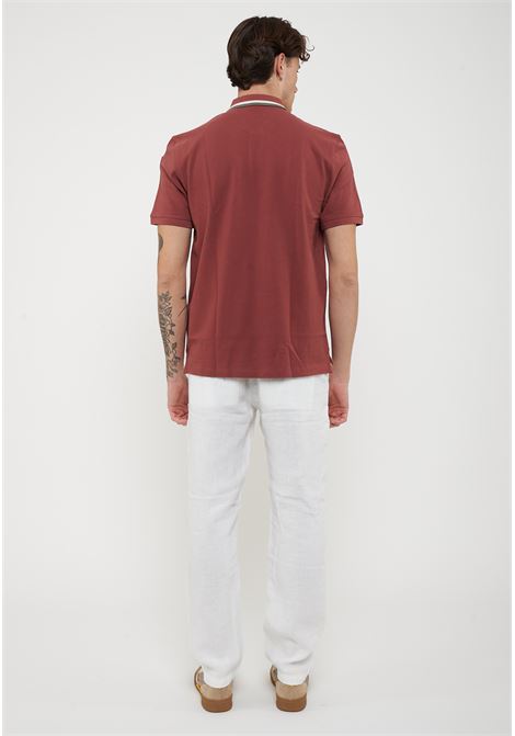 Polo Con Ricamo Sul Colletto Ransom Mattone Inglese BLAUER | RANSOM586