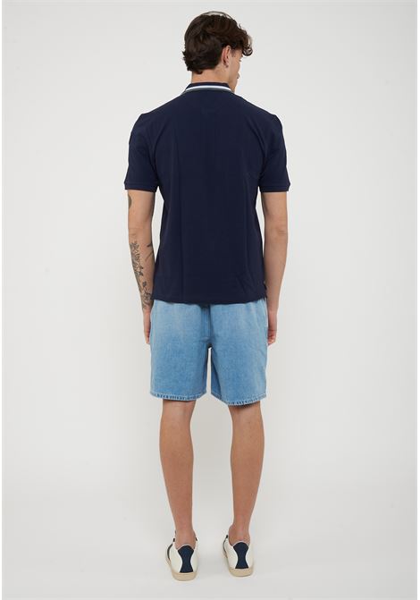 Polo Con Ricamo Sul Colletto Ransom Blu BLAUER | RANSOM888