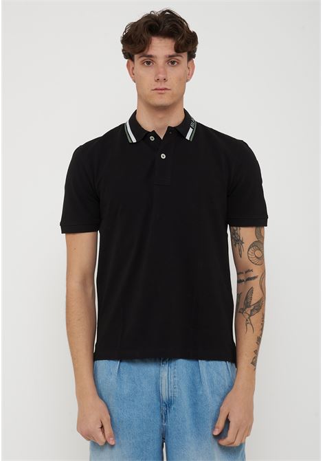 Polo Con Ricamo Sul Colletto Ransom Nero BLAUER | RANSOM999