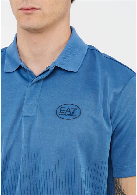 Polo Golf Pro in tessuto tecnico VENTUS7 Light Blue Horizone EA7 | 7M001287 AF22277F9054