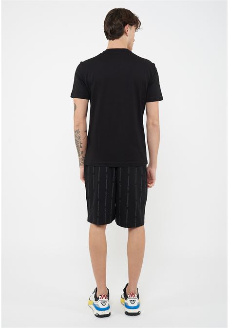 T-shirt girocollo Visibility in jersey di cotone Black EA7 | 7M001307 AF10375UC001