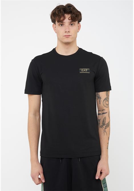 T-shirt girocollo Premium Label in misto viscosa stretch Black EA7 | 7M001331 AF13739UC001