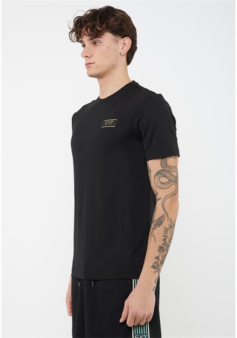 T-shirt girocollo Premium Label in misto viscosa stretch Black EA7 | 7M001331 AF13739UC001