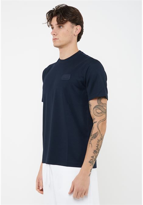 T-shirt Lux Identity in jersey di misto modal Blue EA7 | 7M001357 AF13862UB102