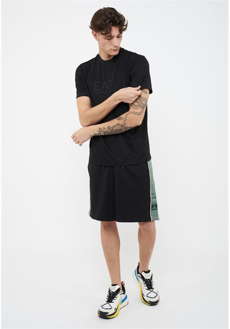 T-shirt Lux Identity in jersey di misto modal Black EA7 | 7M001358 AF13862UC001