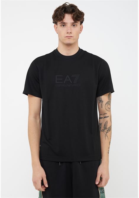 T-shirt Lux Identity in jersey di misto modal Black EA7 | 7M001358 AF13862UC001