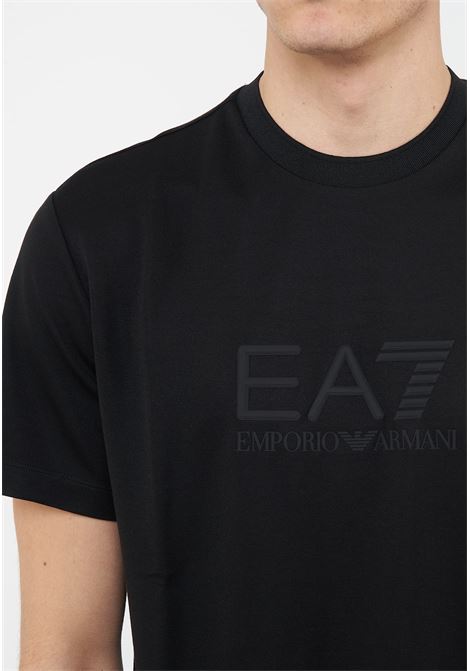 T-shirt Lux Identity in jersey di misto modal Black EA7 | 7M001358 AF13862UC001