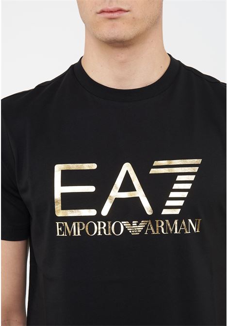 T-shirt Core Identity in jersey di cotone Black Gold EA7 | 7M001412 AF22264MC004