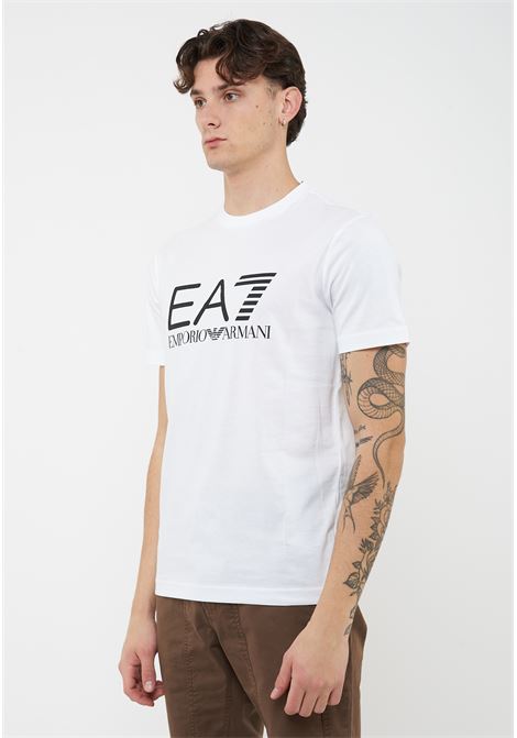T-shirt Core Identity in jersey di cotone White EA7 | 7M001412 AF22264U0002