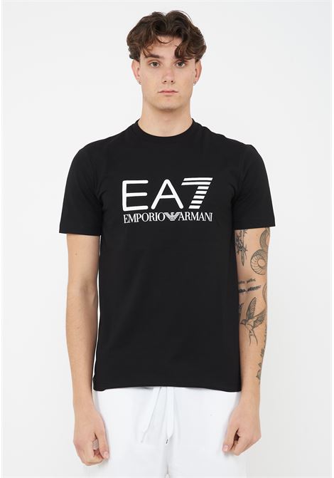 T-shirt Core Identity in jersey di cotone Black EA7 | 7M001412 AF22264UC001