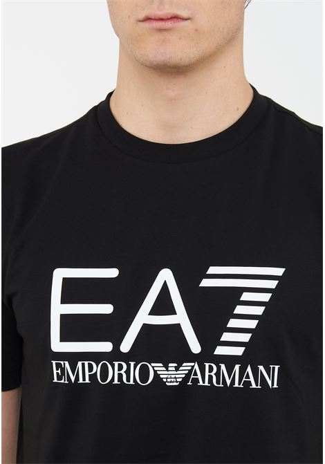 T-shirt Core Identity in jersey di cotone Black EA7 | 7M001412 AF22264UC001