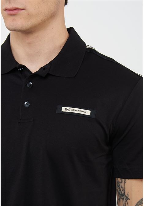 Polo Logo Series in jersey di cotone Black EA7 | 7M001477 AF10375UC001