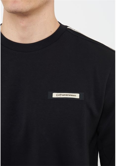 Felpa Logo Series in interlok di misto cotone Black EA7 | 7M001478 AF12660UC001
