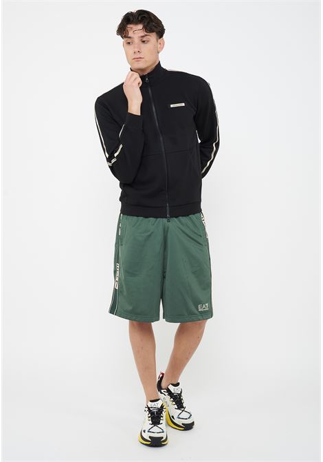 Felpa Logo Series in interlok di misto cotone Black EA7 | 7M001479 AF12660UC001