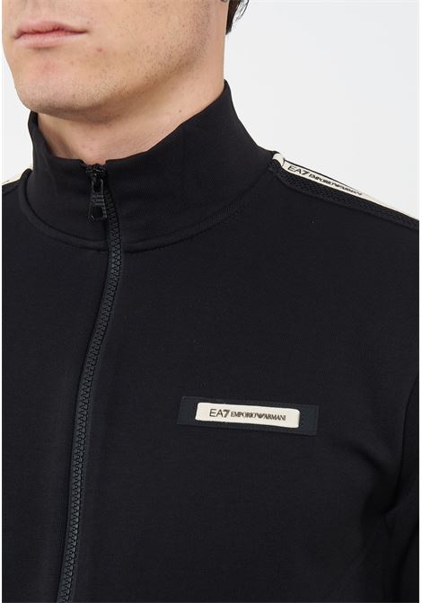 Felpa Logo Series in interlok di misto cotone Black EA7 | 7M001479 AF12660UC001