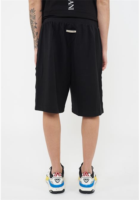 Bermuda Logo Series in interlok di misto cotone Black EA7 | 7M001481 AF12660UC001