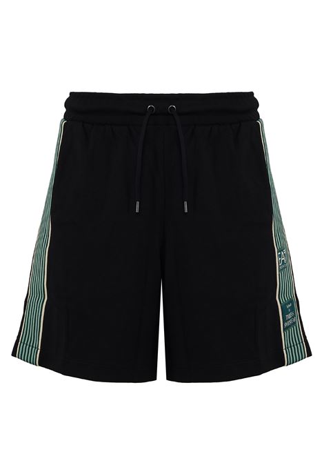 Bermuda Logo Series in interlok di misto cotone Black EA7 | 7M001501 AF12660UC001