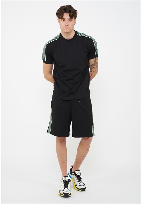 Bermuda Logo Series in interlok di misto cotone Black EA7 | 7M001501 AF12660UC001