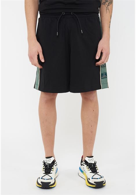 Bermuda Logo Series in interlok di misto cotone Black EA7 | 7M001501 AF12660UC001