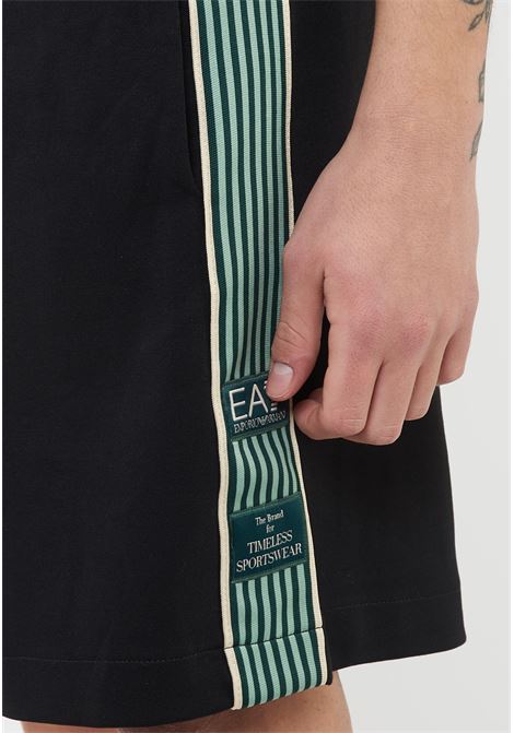 Bermuda Logo Series in interlok di misto cotone Black EA7 | 7M001501 AF12660UC001