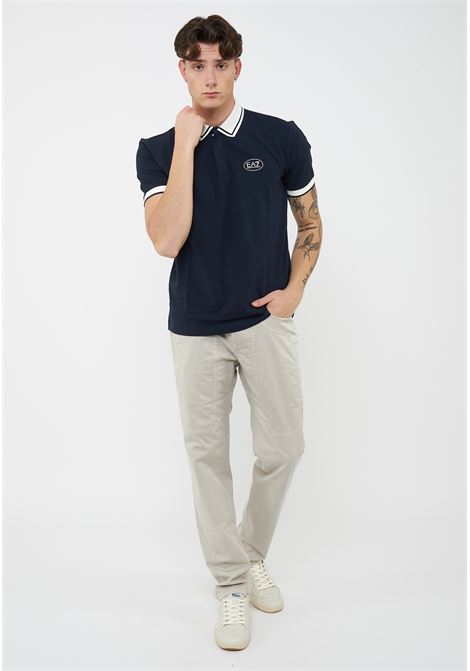 Polo Tennis Club in piquet di cotone stretch Blue EA7 | 7M001538 AF13511UB102