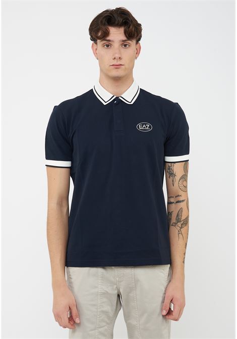 Polo Tennis Club in piquet di cotone stretch Blue EA7 | 7M001538 AF13511UB102