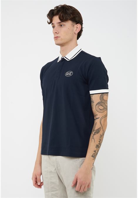 Polo Tennis Club in piquet di cotone stretch Blue EA7 | 7M001538 AF13511UB102