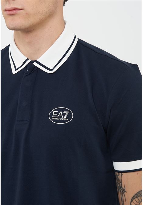 Polo Tennis Club in piquet di cotone stretch Blue EA7 | 7M001538 AF13511UB102