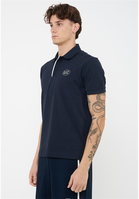 Polo Tennis Club in piquet di cotone stretch Blue EA7 | 7M001539 AF13511UB102