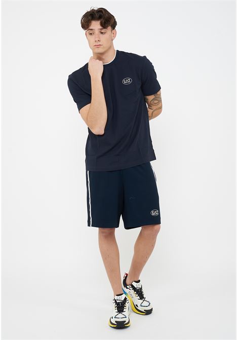 T-Shirt Tennis Club in piquet di cotone stretch Blue EA7 | 7M001540 AF16722UB102