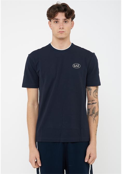 T-Shirt Tennis Club in piquet di cotone stretch Blue EA7 | 7M001540 AF16722UB102