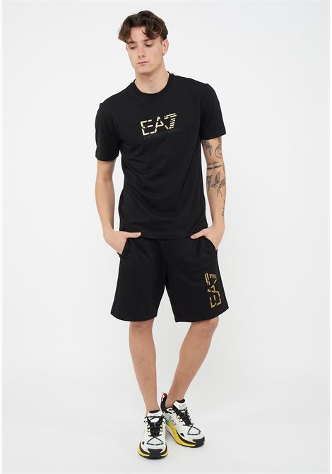 T-shirt girocollo Premium Label in jersey di cotone Black EA7 | 7M001562 AF17789UC001