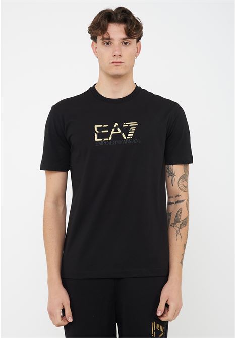 T-shirt girocollo Premium Label in jersey di cotone Black EA7 | 7M001562 AF17789UC001