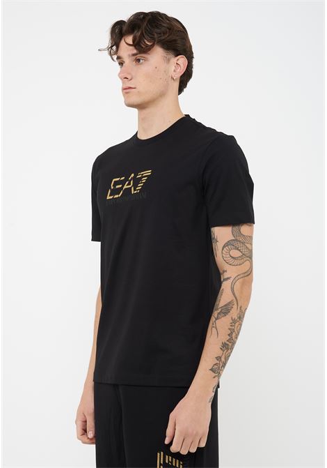 T-shirt girocollo Premium Label in jersey di cotone Black EA7 | 7M001562 AF17789UC001