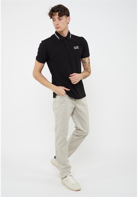 Polo Summer block in cotone stretch Black EA7 | 7M001604 AF13511UC001